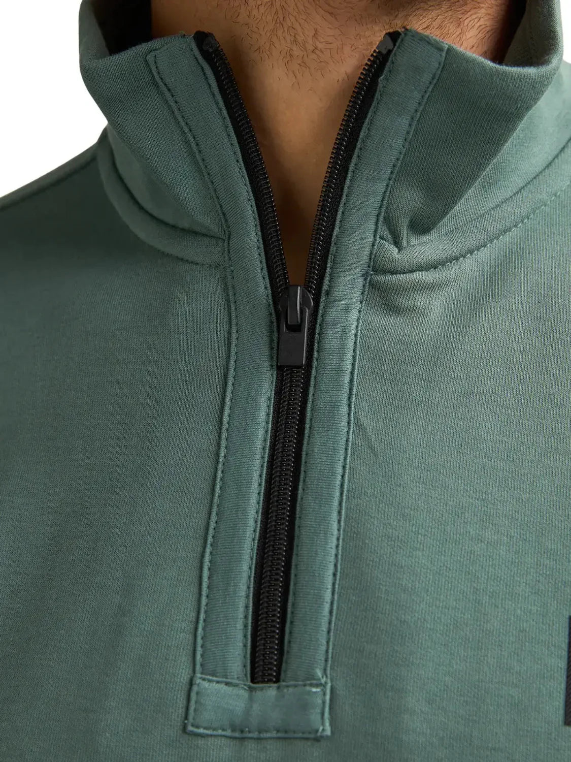 Sudadera Media Cremallera Petrol Industries Verde | Bicos de Fío