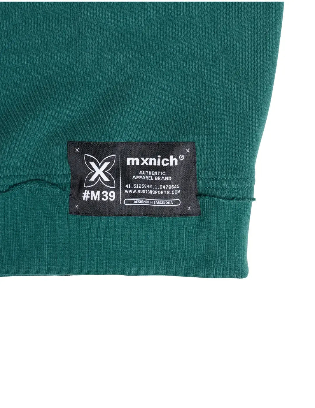 Sudadera Capucha Munich Space Verde | Bicos de Fío