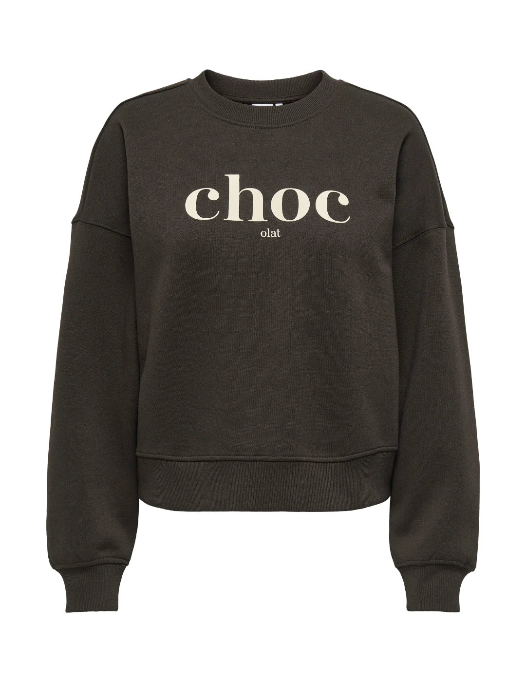 Sudadera ONLY Best Chocolat Marrón | Bicos de Fío