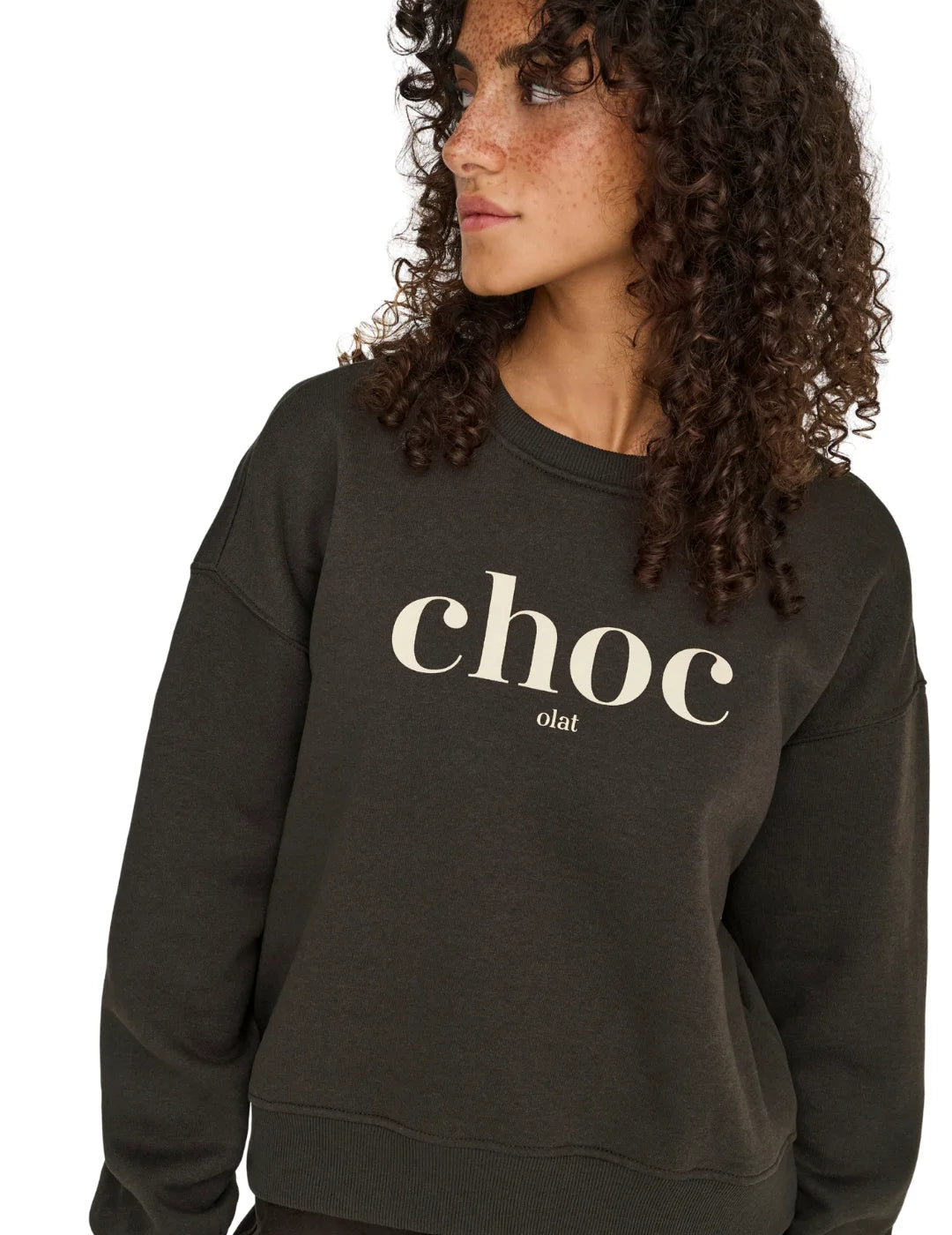 Sudadera ONLY Best Chocolat Marrón | Bicos de Fío