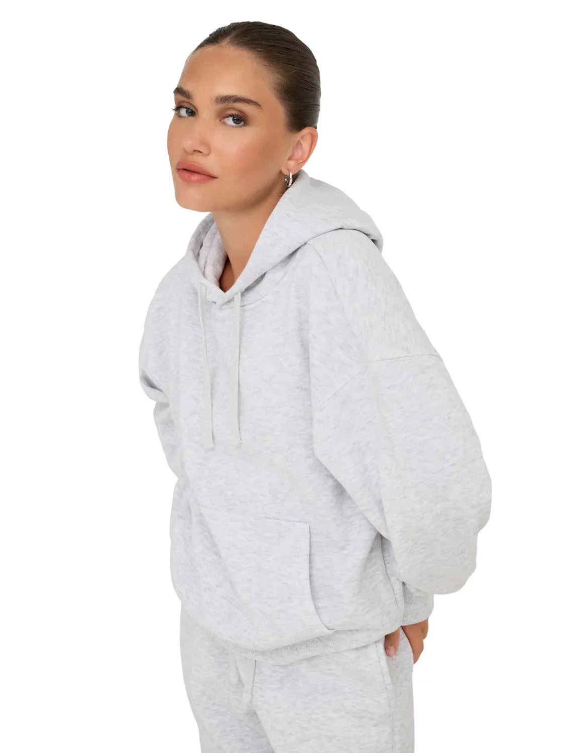 Sudadera Capucha ONLY Best Gris | Bicos de Fío