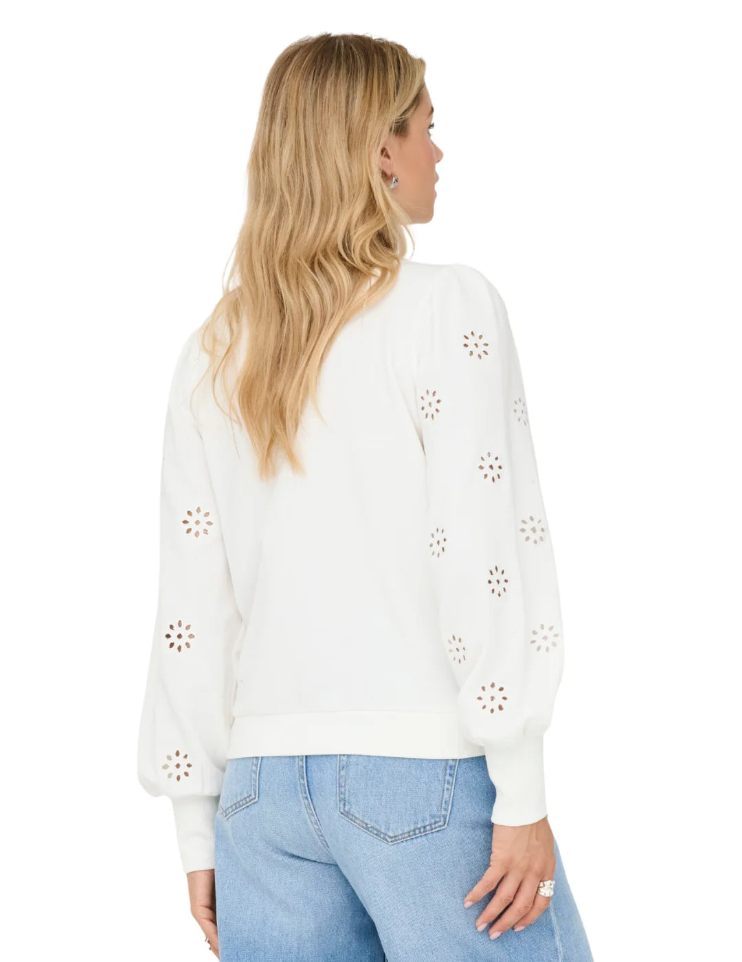 Sudadera ONLY Femme Blanco | Bicos de Fío