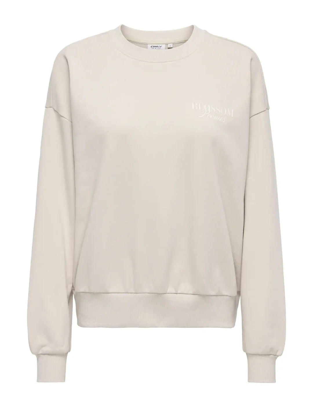 Sudadera ONLY Fleur Beige | Bicos de Fío