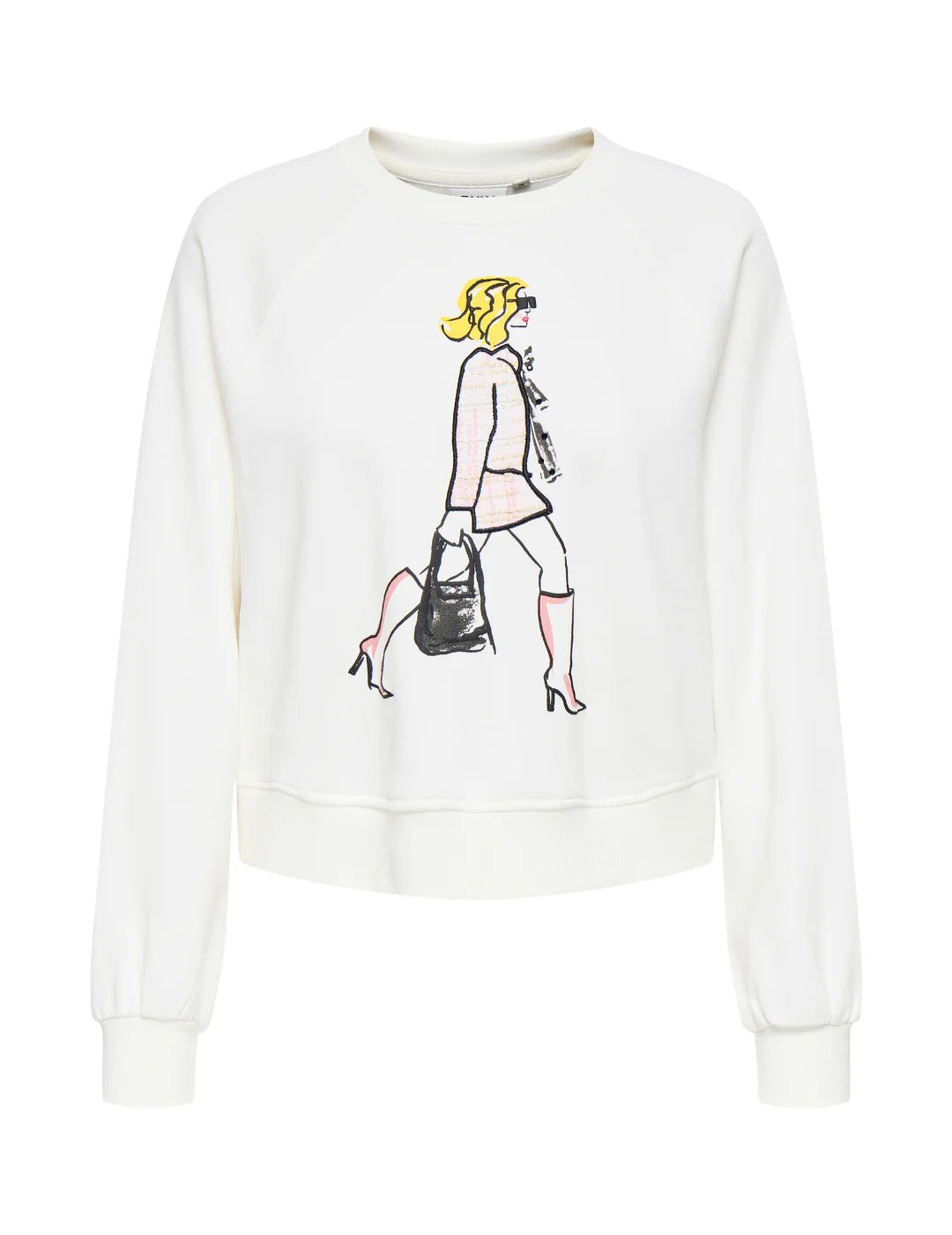 Sudadera ONLY Labinet Blanco | Bicos de Fío