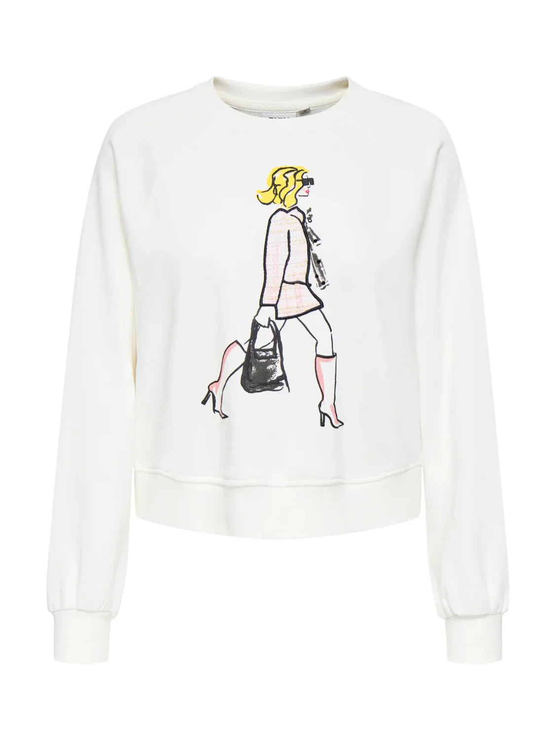Sudadera ONLY Labinet Blanco | Bicos de Fío