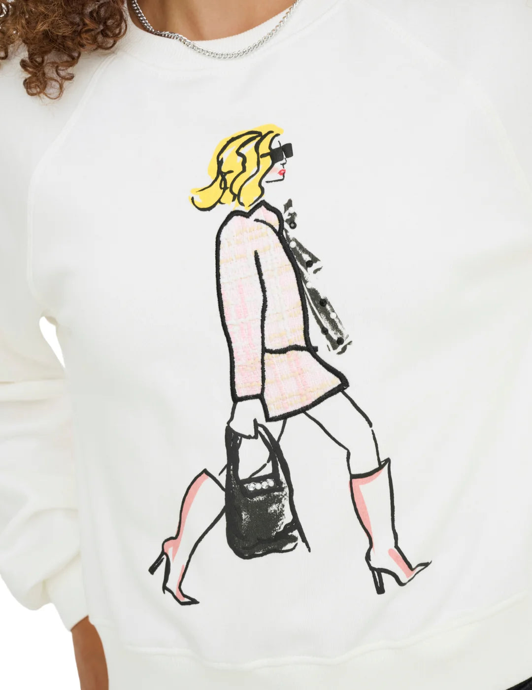Sudadera ONLY Labinet Blanco | Bicos de Fío
