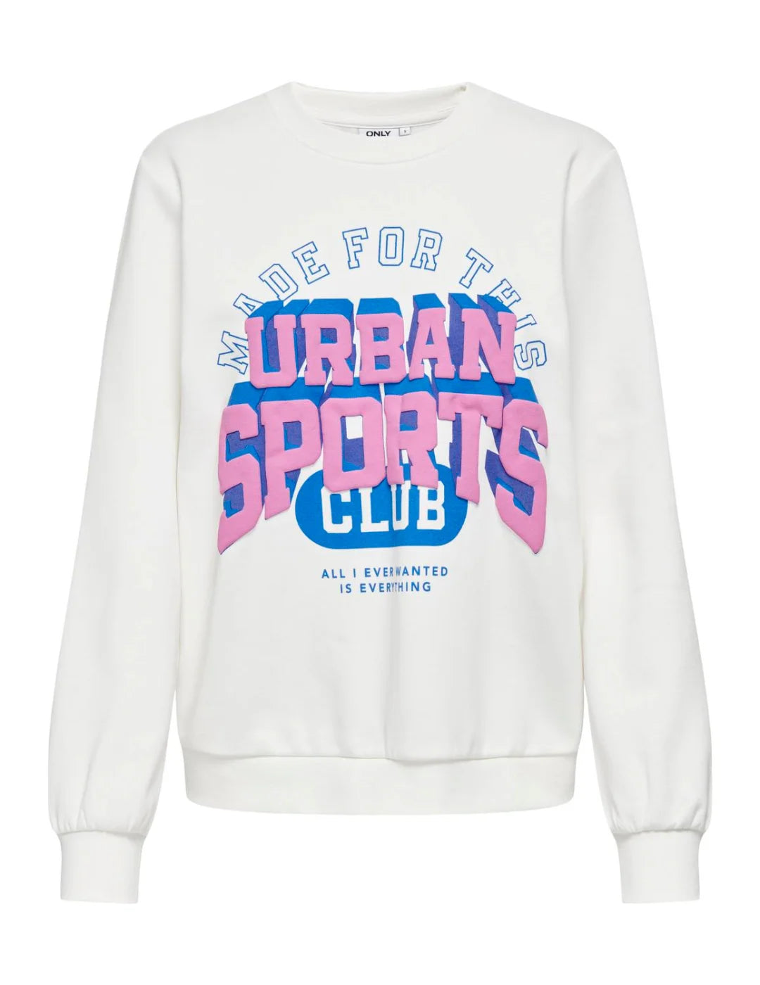 Sudadera Only Onlkimmie Blanco | Bicos de Fío