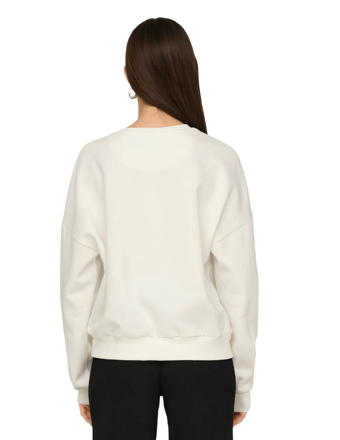 Sudadera ONLY Rolling Stones Blanco | Bicos de Fío