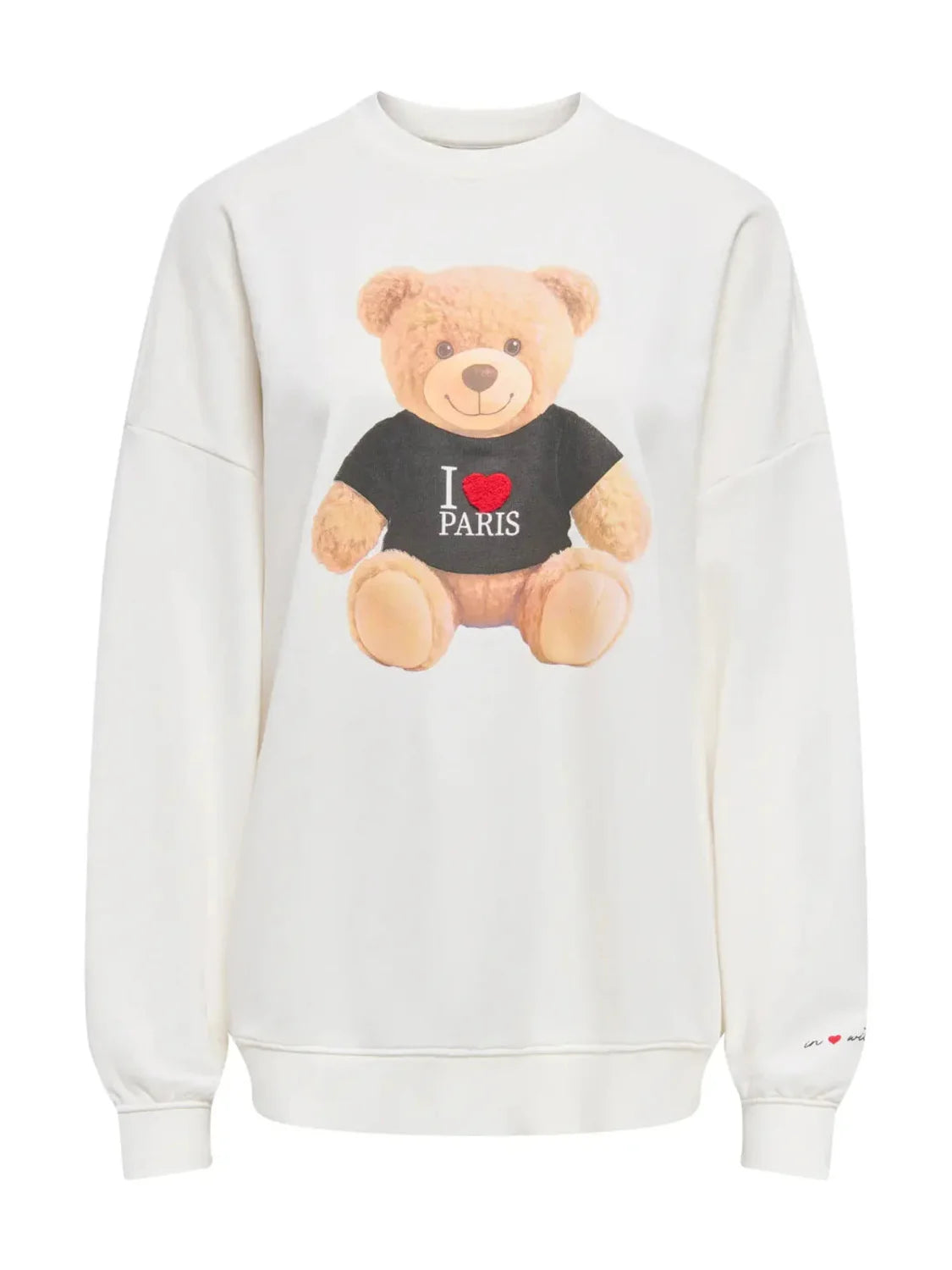 Sudadera ONLY Teddy Love Paris | Bicos de Fío