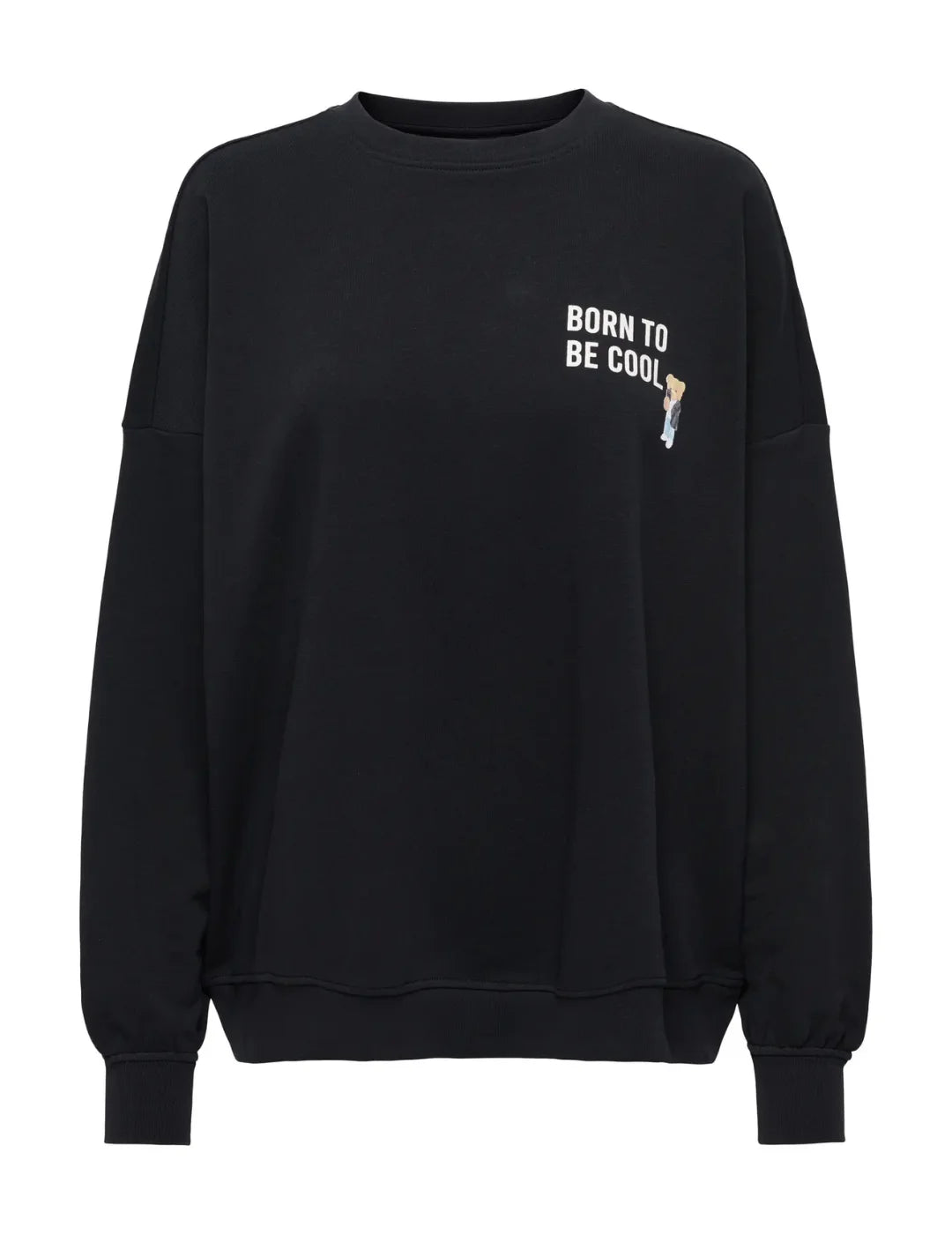 Sudadera ONLY Teddy Cool Negro | Bicos de Fío