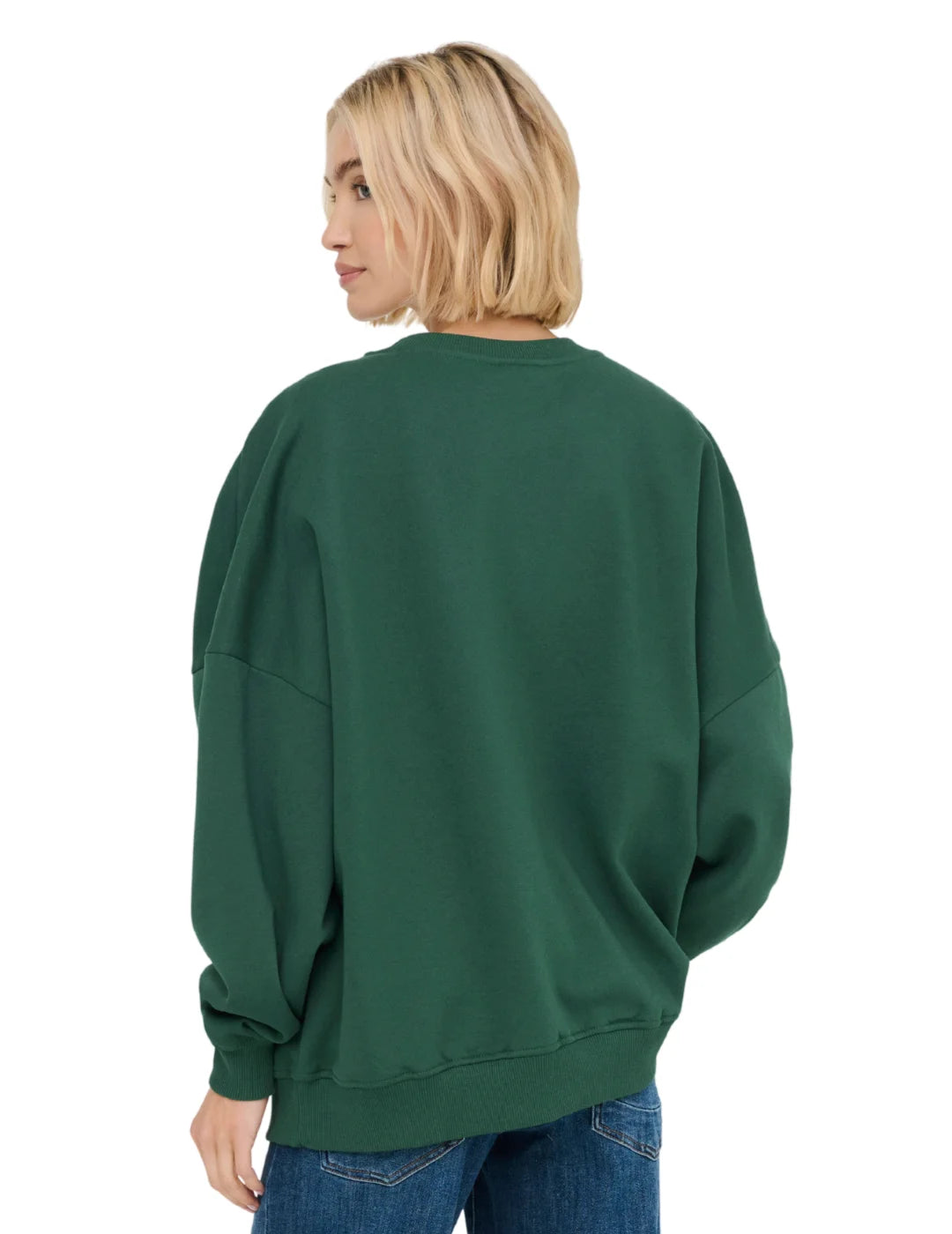 Sudadera ONLY Bila Oso Verde | Bicos de Fío