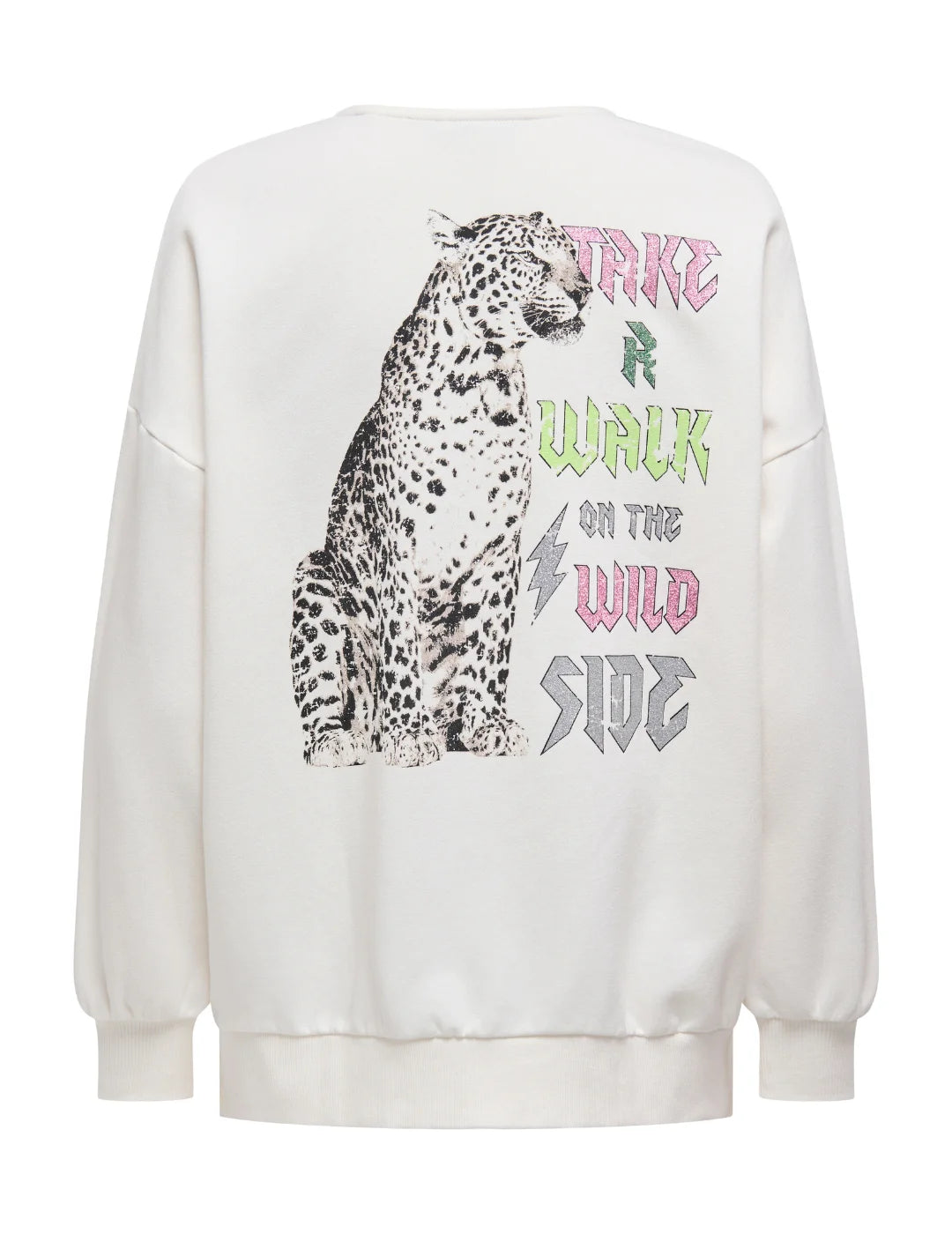 Sudadera Oversize ONLY Lucinda Tour Blanco | Bicos de Fío