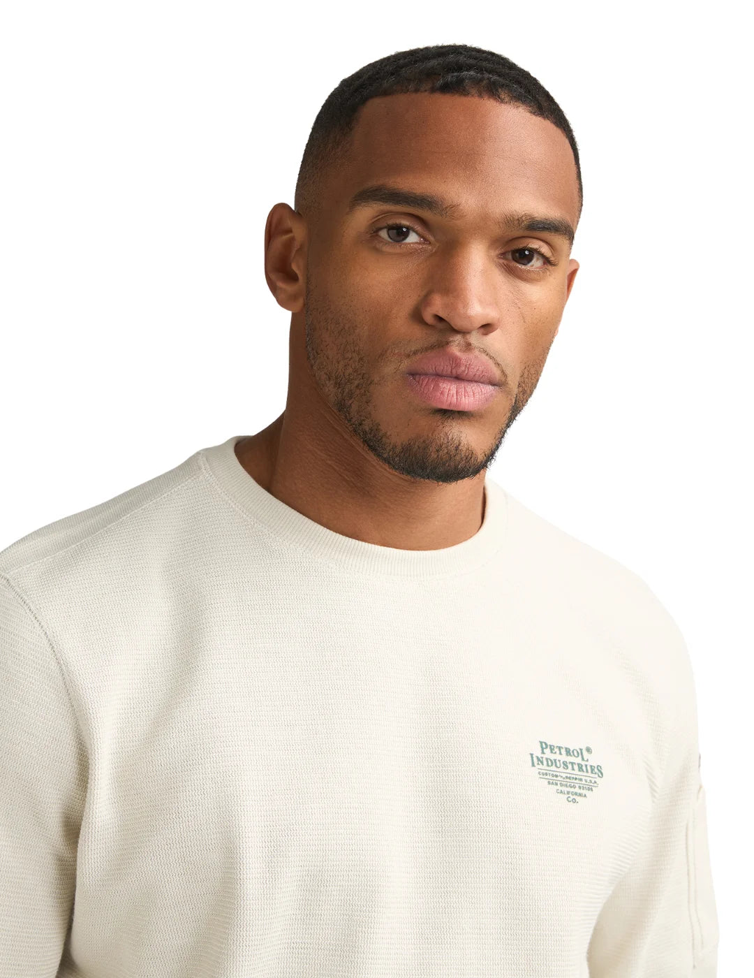 Sudadera Petrol Industries Furia Blanco | Bicos de Fío