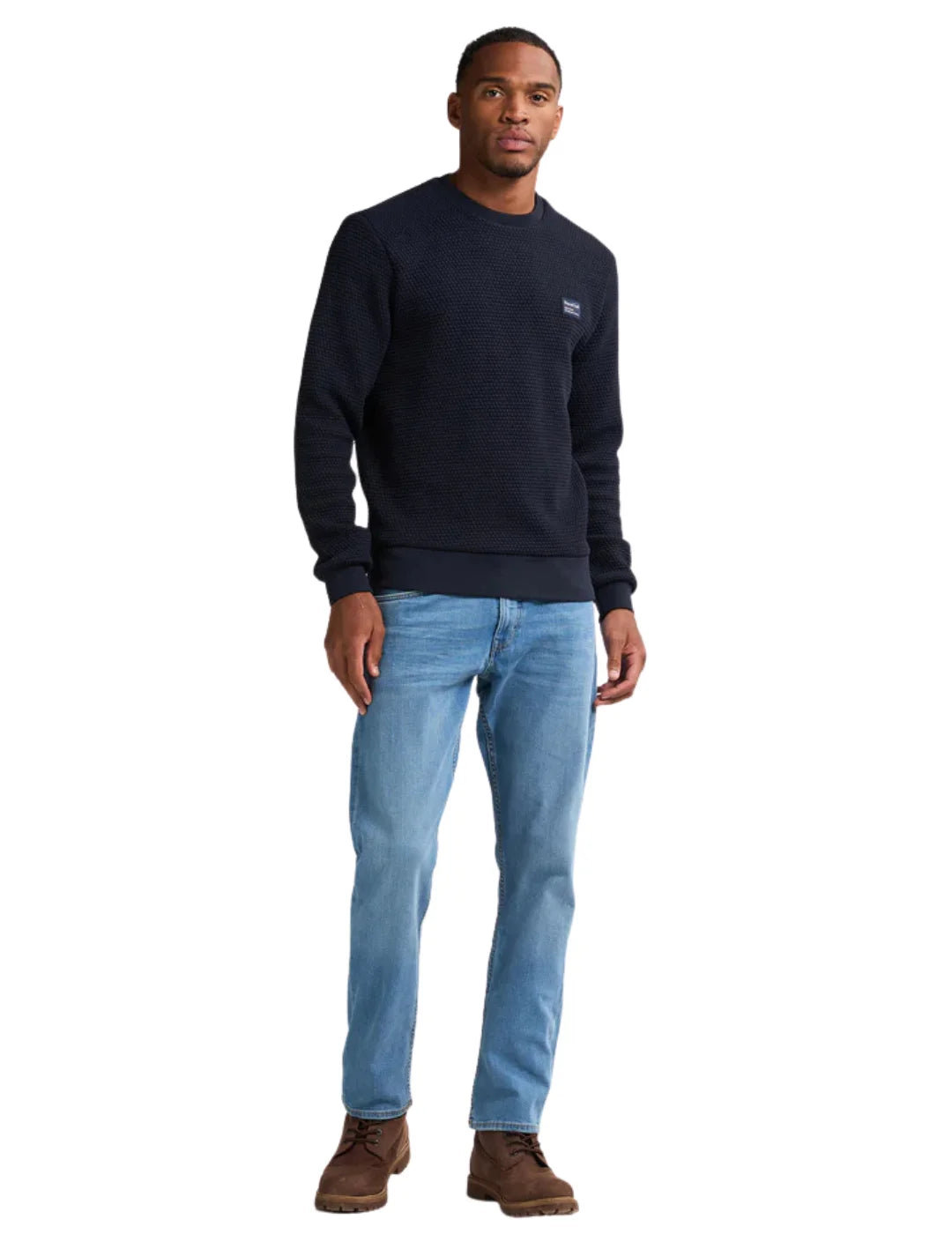Sudadera Petrol Industries Gunniston Azul Marino | Bicos de Fío