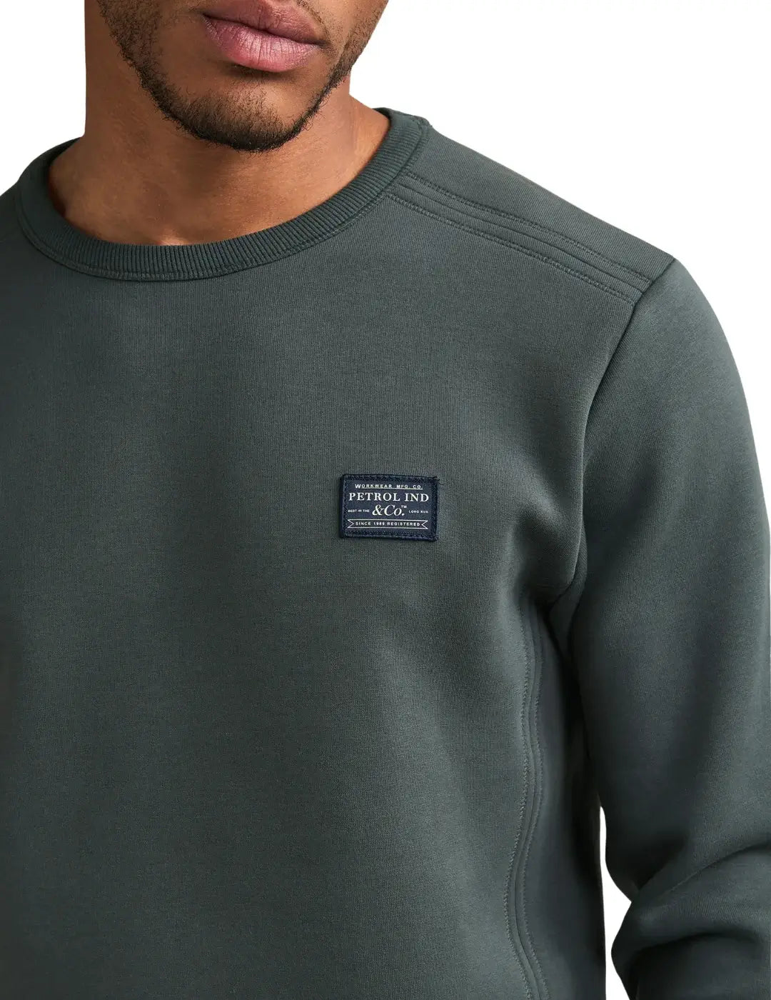 Sudadera Petrol Industries SWR349 Steel Green | Bicos de Fío