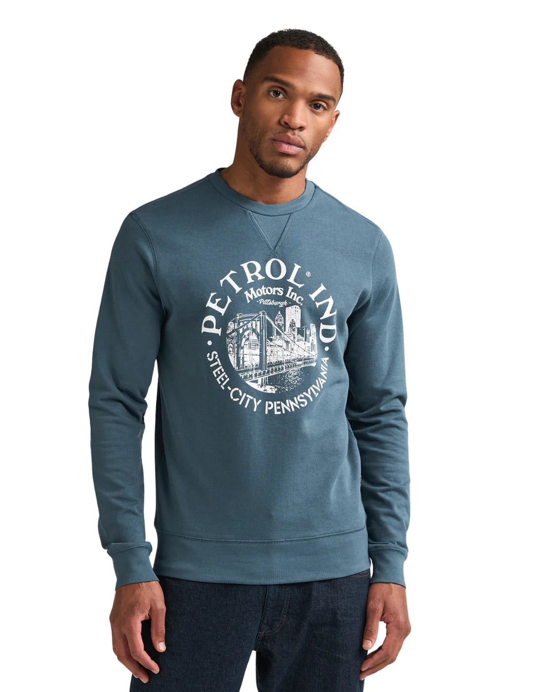 Sudadera Petrol Industries SWR864 Storm Blue | Bicos de Fío