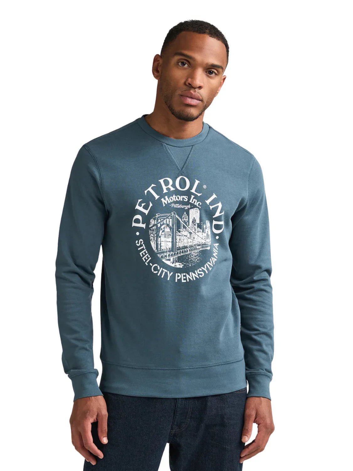 Sudadera Petrol Industries SWR864 Storm Blue | Bicos de Fío