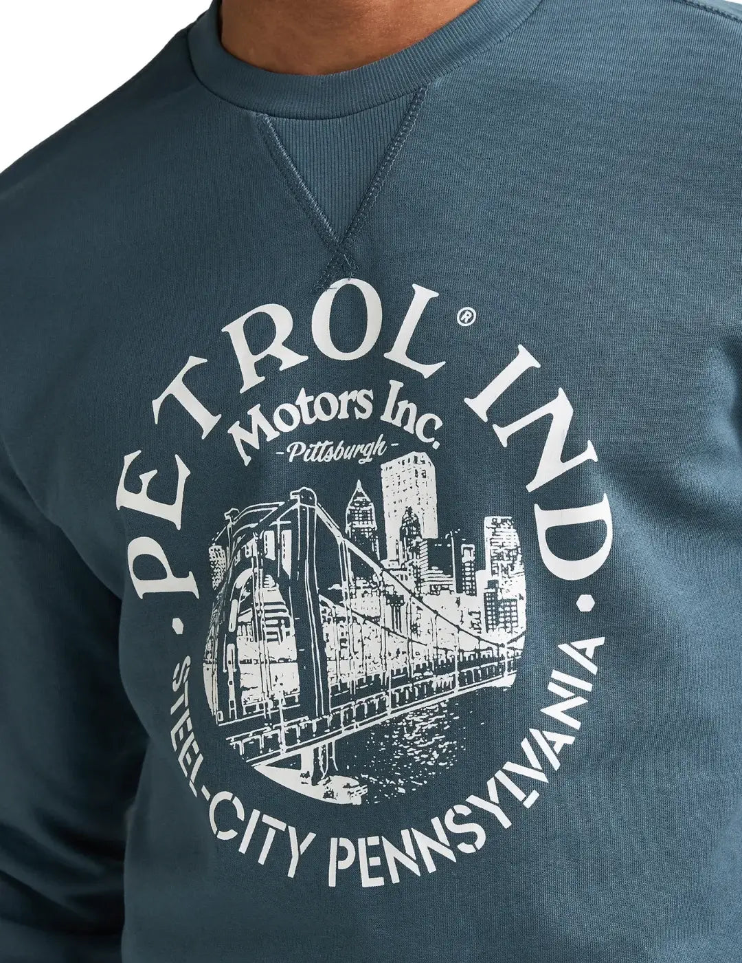Sudadera Petrol Industries SWR864 Storm Blue | Bicos de Fío