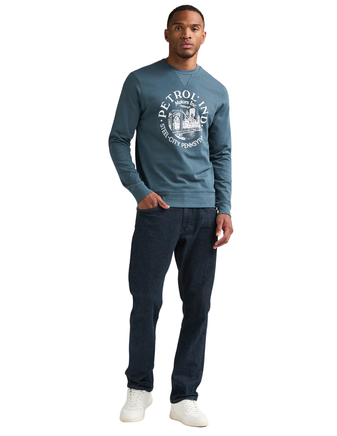 Sudadera Petrol Industries SWR864 Storm Blue | Bicos de Fío