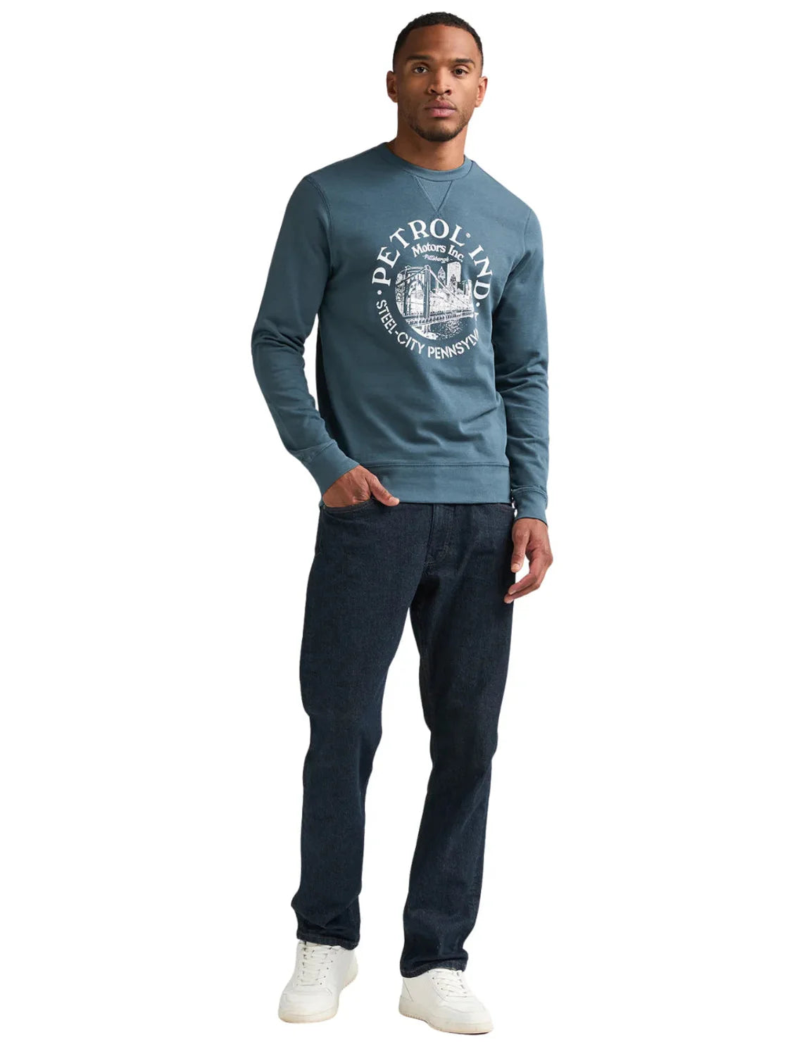 Sudadera Petrol Industries SWR864 Storm Blue | Bicos de Fío
