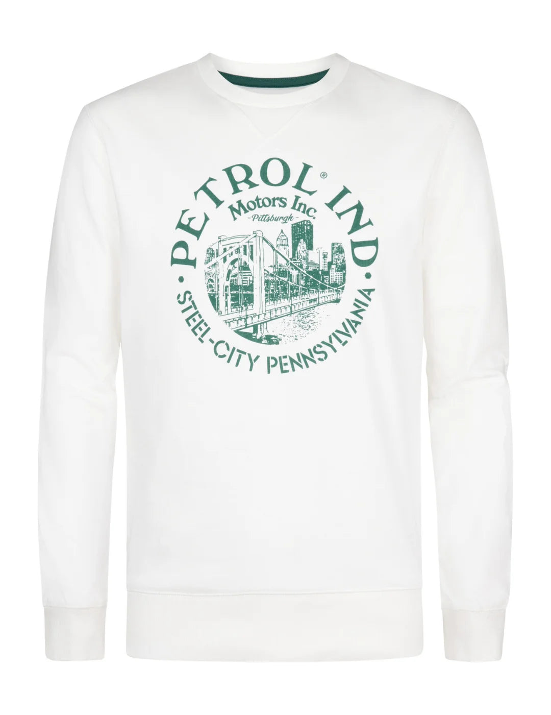 Sudadera Petrol Industries SWR864 White Frost | Bicos de Fío