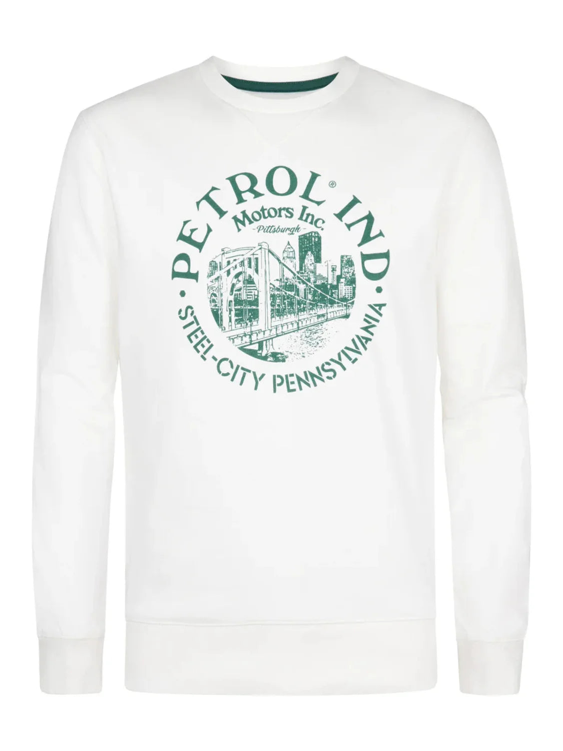 Sudadera Petrol Industries SWR864 White Frost | Bicos de Fío