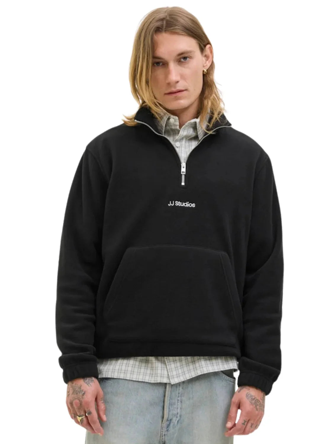 Sudadera Polar Jack&Jones Soho Negro | Bicos de Fío