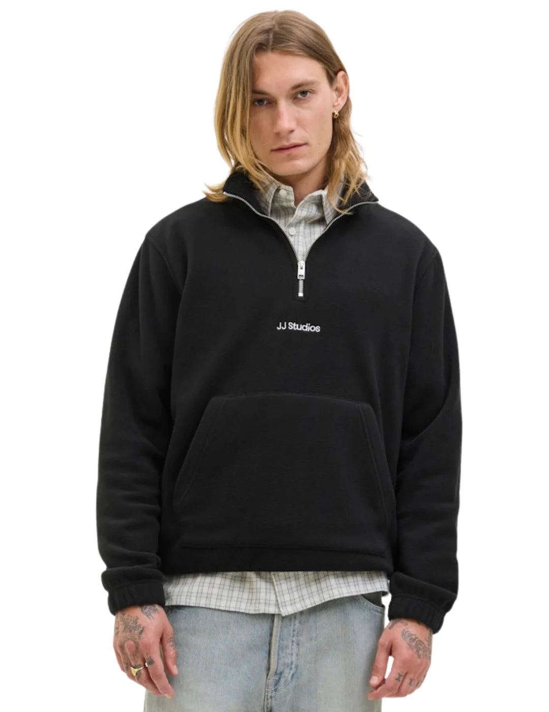 Sudadera Polar Jack&Jones Soho Negro | Bicos de Fío