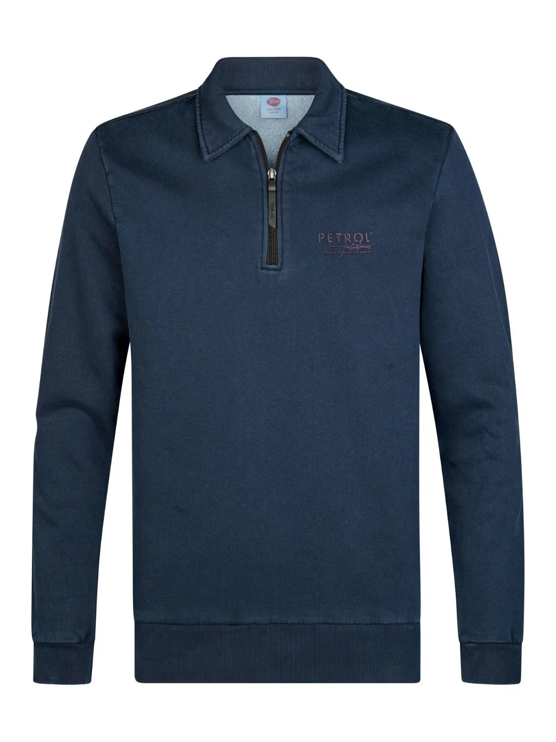 Sudadera Polo Petrol Industries Millhall Azul Marino | Bicos de Fío