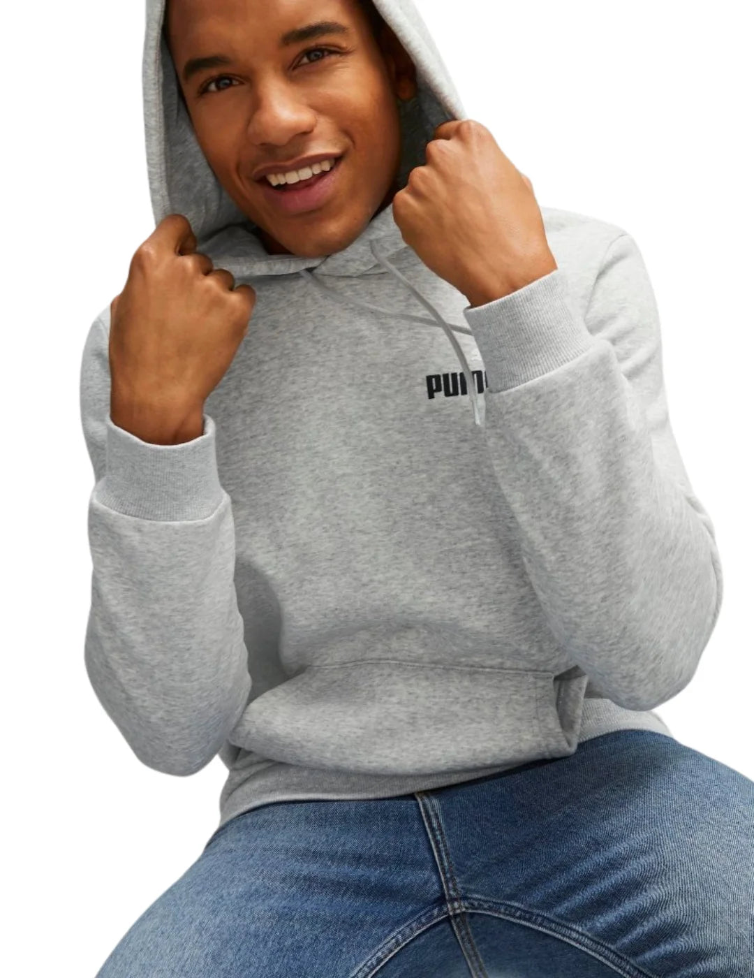 Sudadera Capucha PUMA Essentials+ 2 Gris | Bicos de Fío