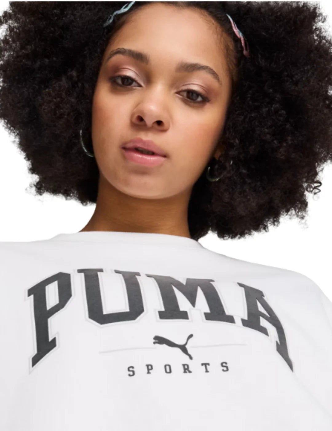 Sudadera PUMA Squad Crew Blanco | Bicos de Fío