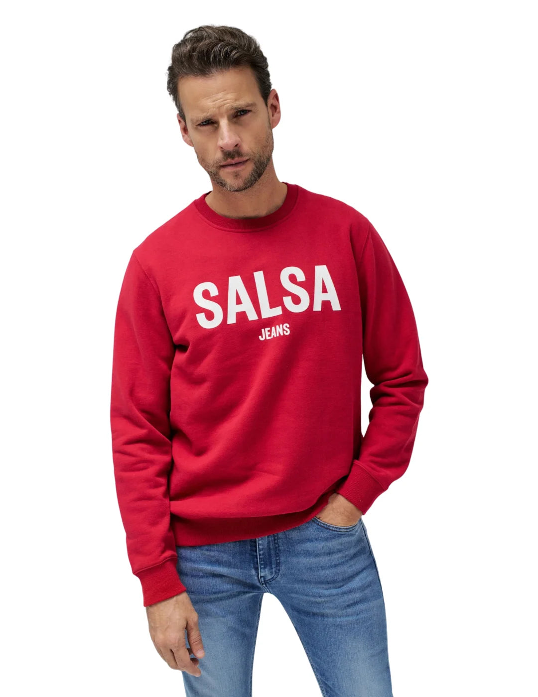Sudadera Logo Salsa Jeans Rojo | Bicos de Fío