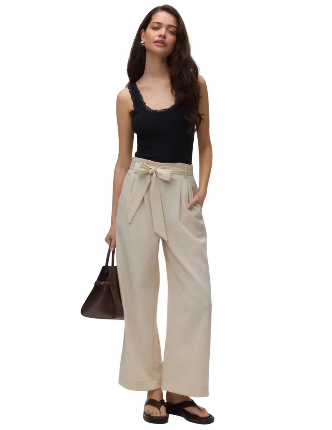Top Tirantes Vero Moda Nana Negro | Bicos de Fío