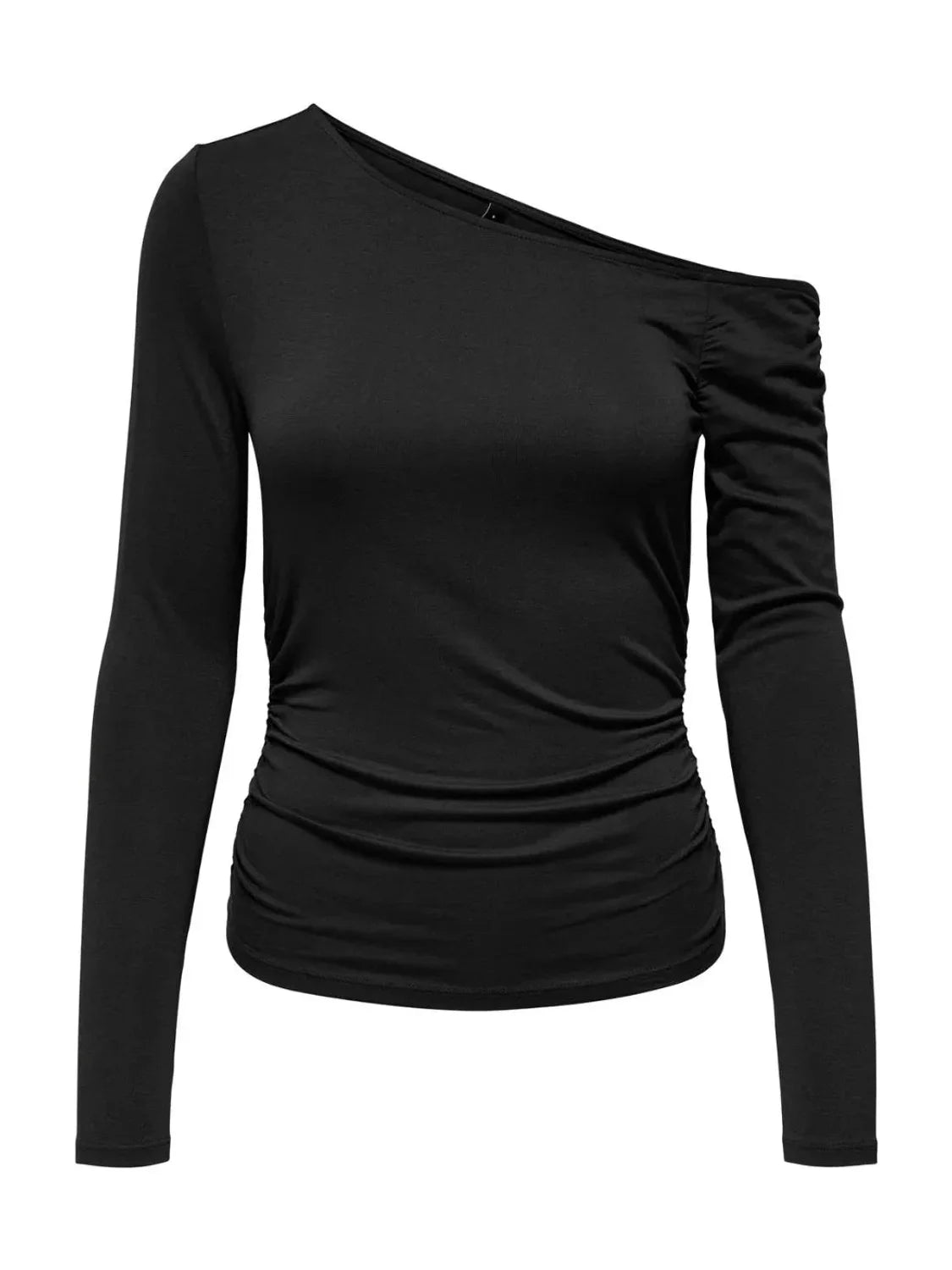 Top Asimétrico ONLY Felina Negro | Bicos de Fío