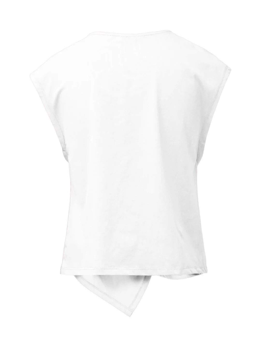 Top Asimétrico Salsa Jeans Metal Blanco | Bicos de Fío