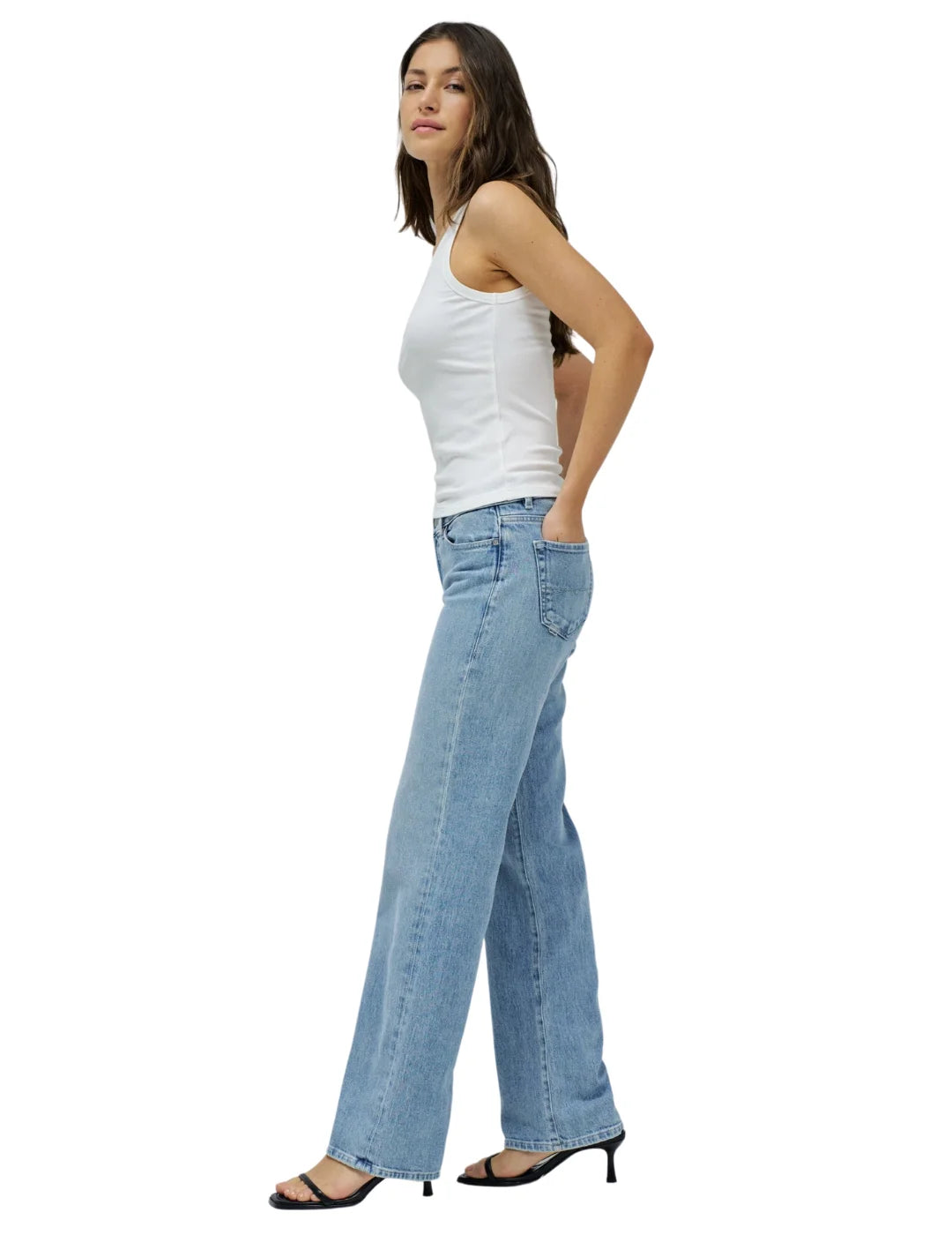 Top Básico Salsa Jeans Blanco | Bicos de Fío