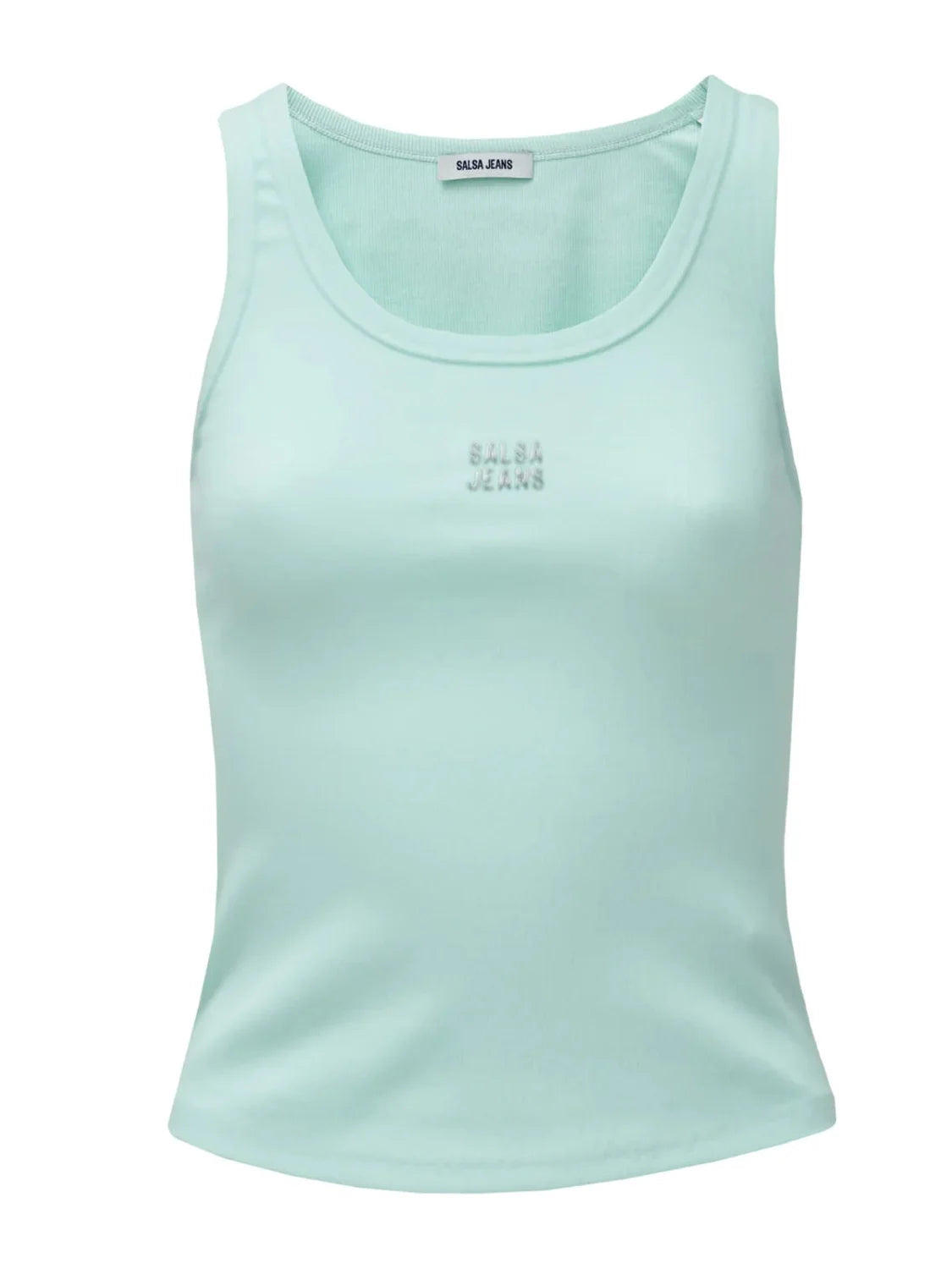 Top Básico Salsa Jeans Verde Agua | Bicos de Fío