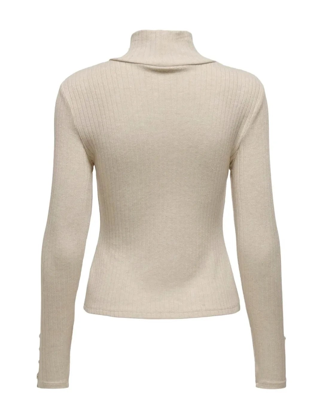 Top Cuello Alto Only Piper Beige | Bicos de Fío
