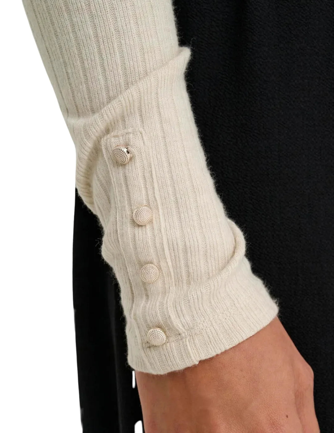 Top Cuello Alto Only Piper Beige | Bicos de Fío