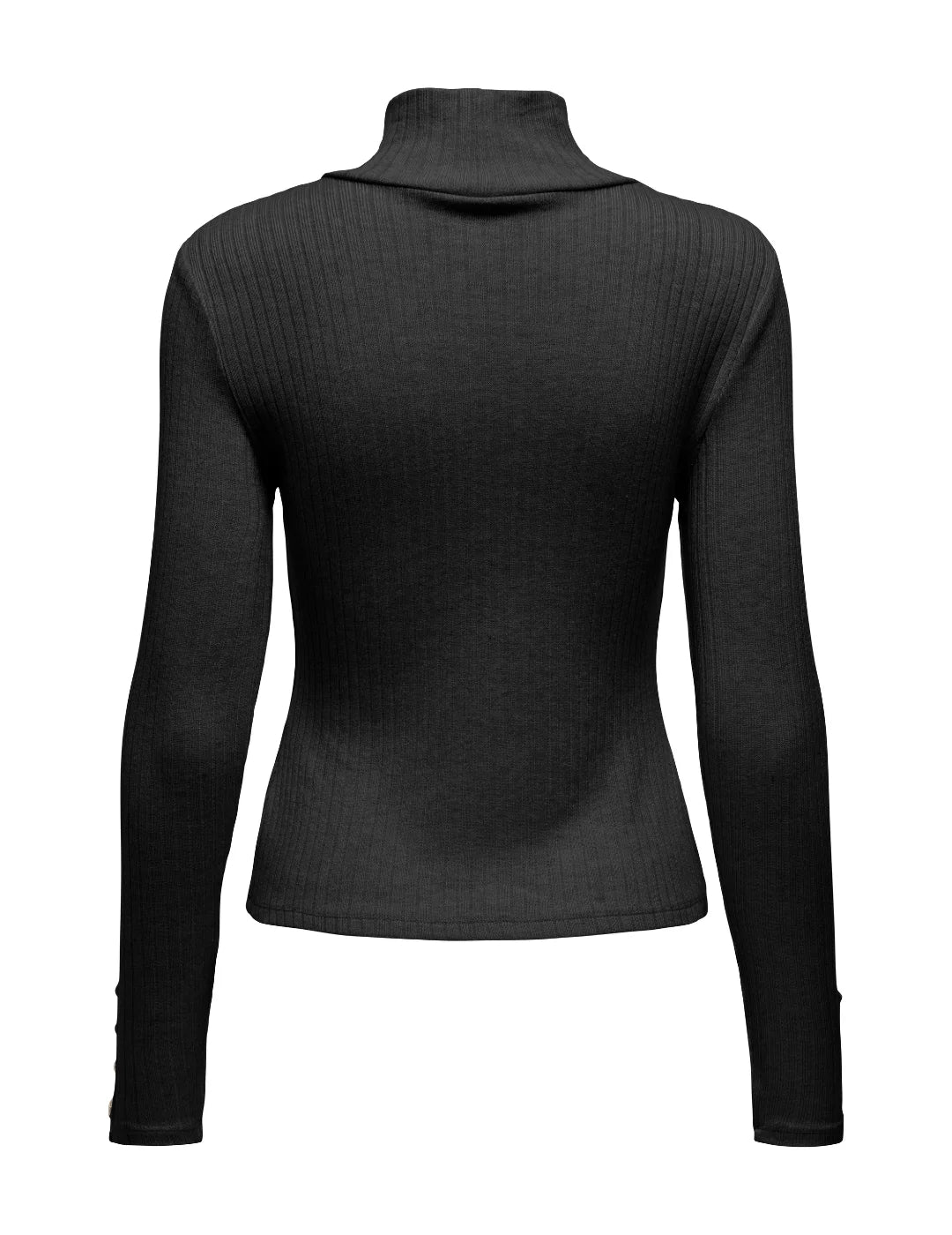 Top Cuello Alto Only Piper Negro | Bicos de Fío