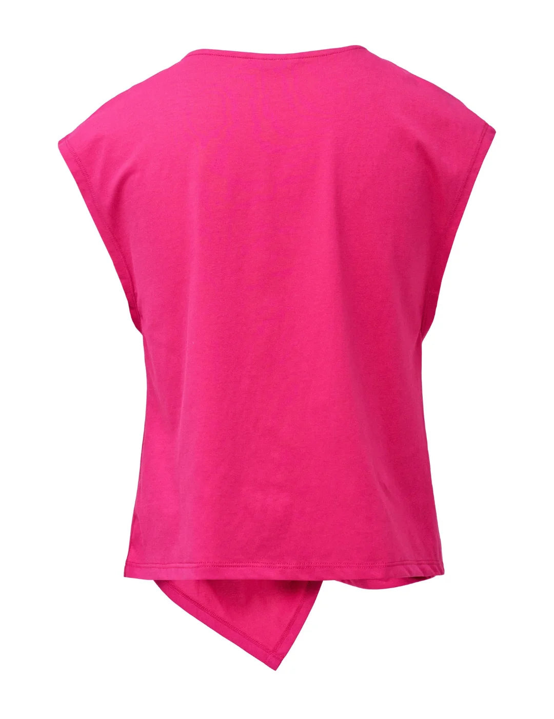Top Asimétrico Salsa Jeans Metal Fucsia | Bicos de Fío