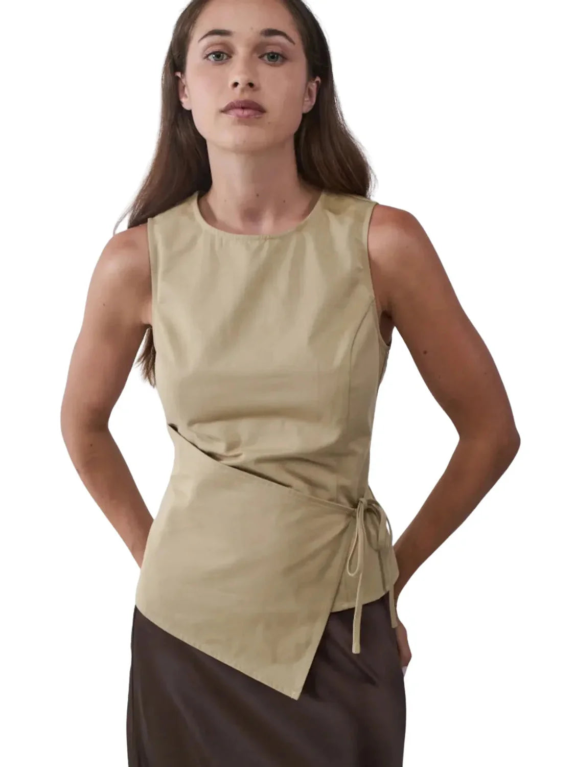 Top Envuelto BALMOHK Beige