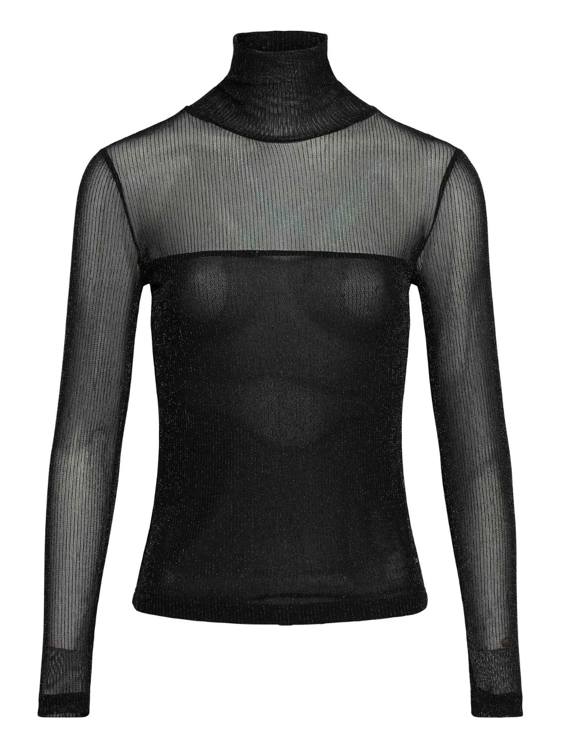 Top Lurex Transparencias Salsa Jeans Negro | Bicos de Fío