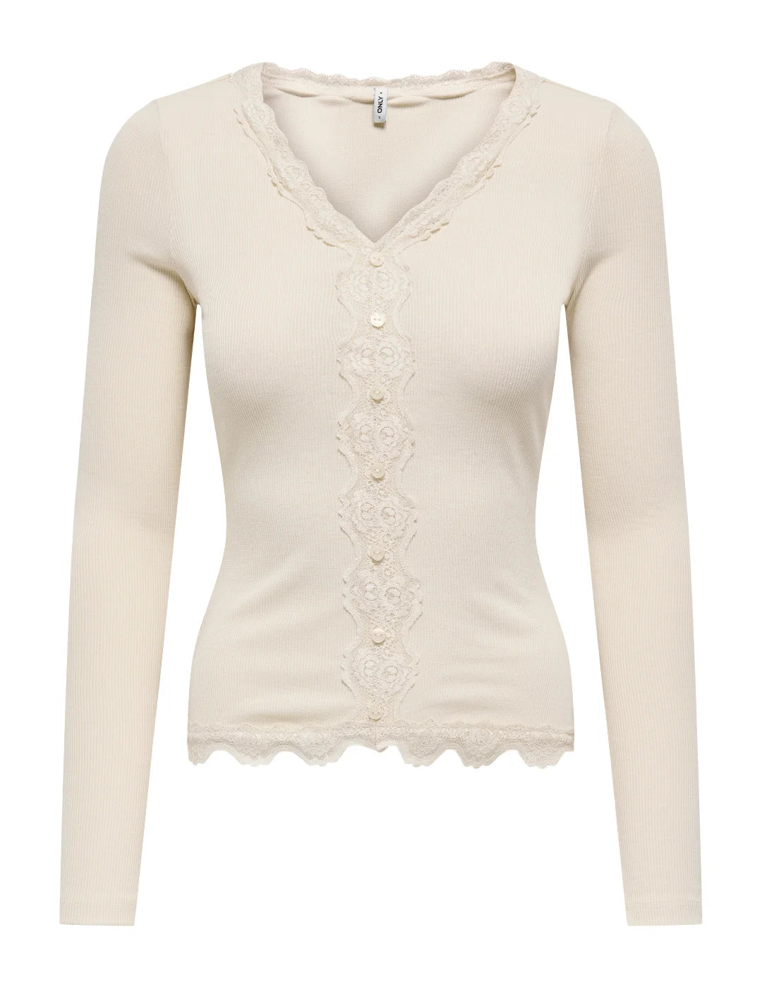 Top Encaje ONLY Enea Beige | Bicos de Fío