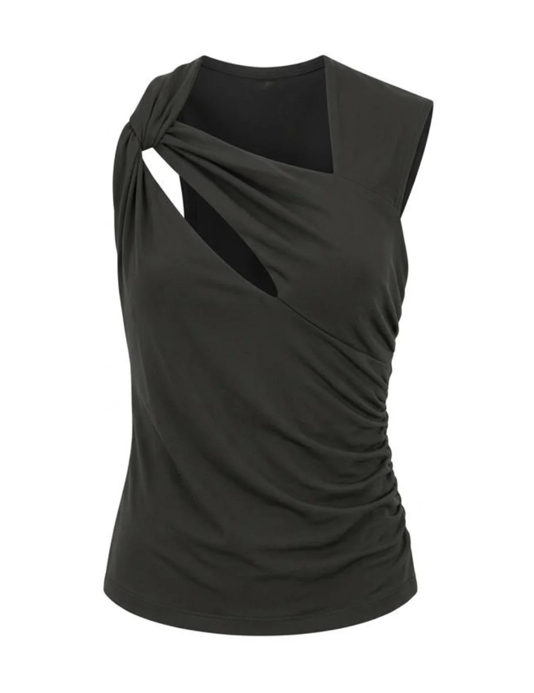 Top Twist Frontal Salsa Jeans Negro | Bicos de Fío