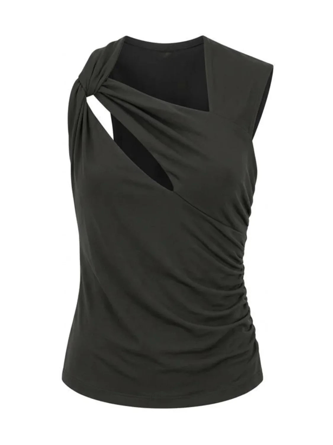 Top Twist Frontal Salsa Jeans Negro | Bicos de Fío