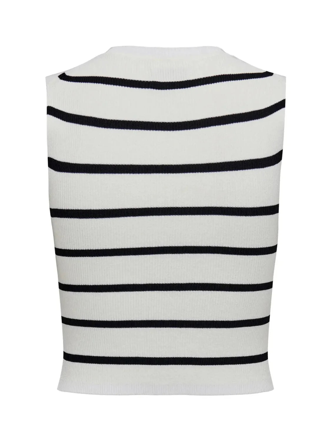 Top ONLY Majli Rayas Blanco | Bicos de Fío