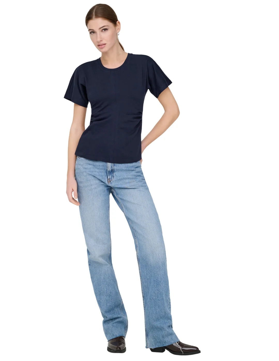 Top ONLY Marie Azul Marino | Bicos de Fío