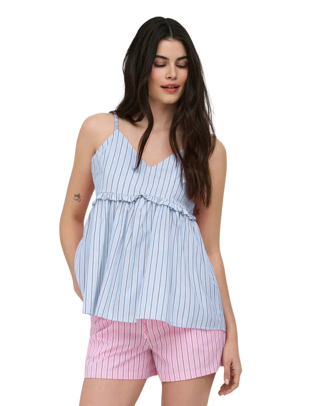 Top Tirantes ONLY Loris Azul | Bicos de Fío