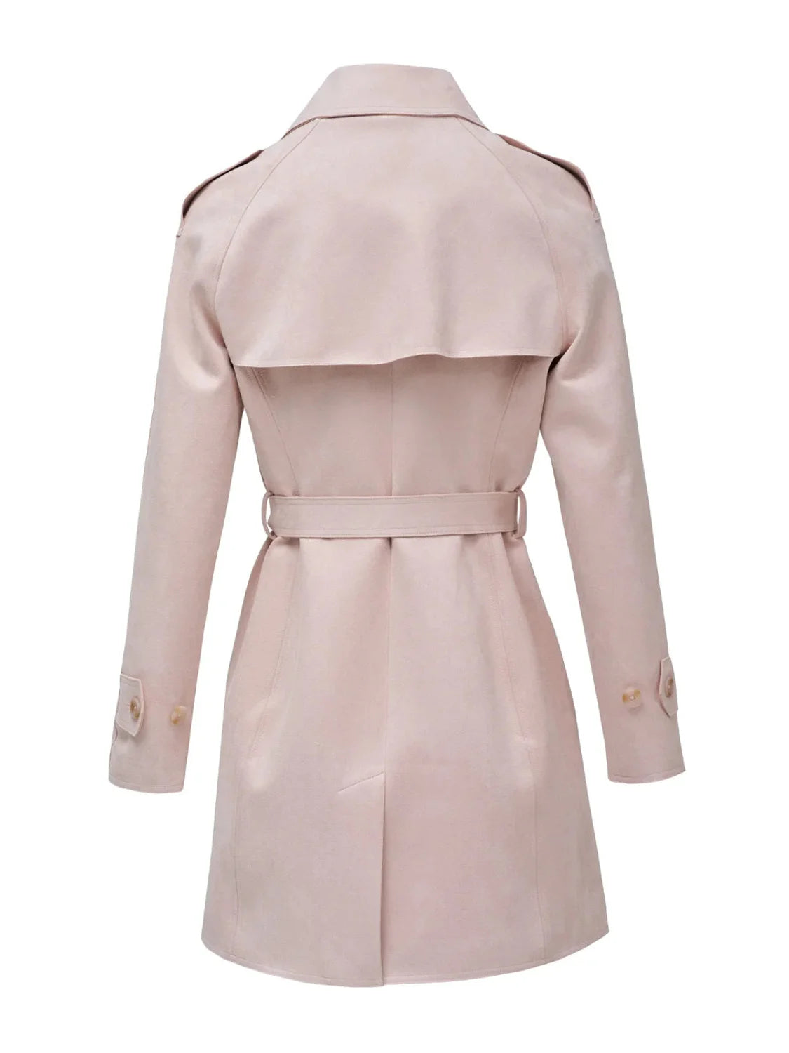 Abrigo Trench Ante Salsa Jeans Rosa | Bicos de Fío